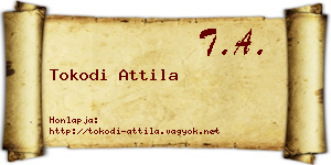 Tokodi Attila névjegykártya